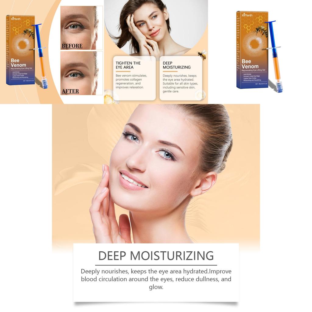 Ximonth Bee Venom Eye Firming Gel For Hydrating And Moisturizing Anti-aging Skin Care
