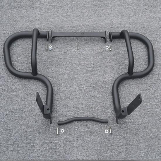 Qianjiang Flash 350 Motorcycle Bumper Canvas Side Bag & Rear Rack