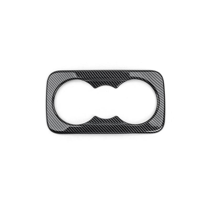 Car Rear Seat Water Cup Cover Back Armrest Water Cup Holder Decoration Trim For Kia Sorento MQ4 -2026 Accessories Carbon Fiber