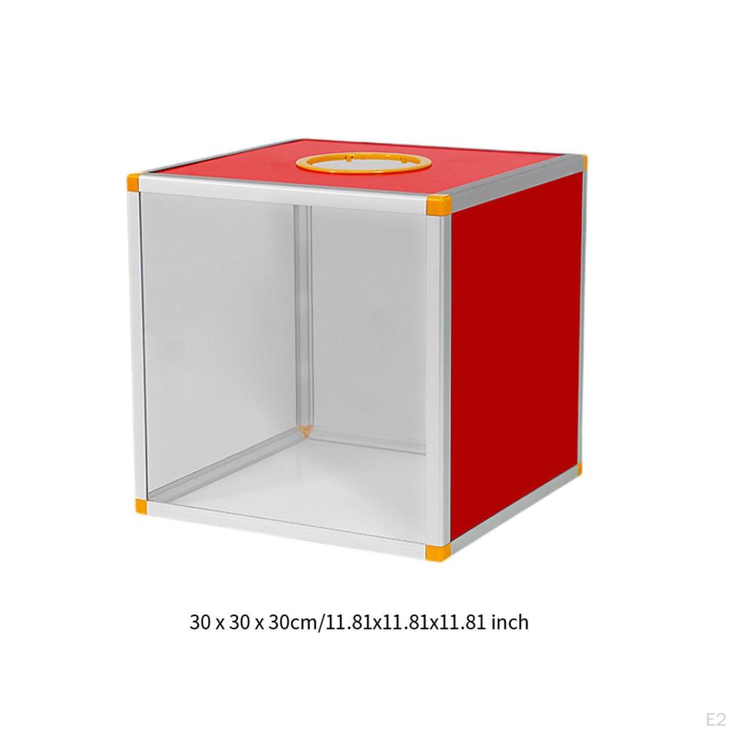 Lucky Draw Box Voting Donation for Annual Meeting Fundraising 30x30x30cm Transparent