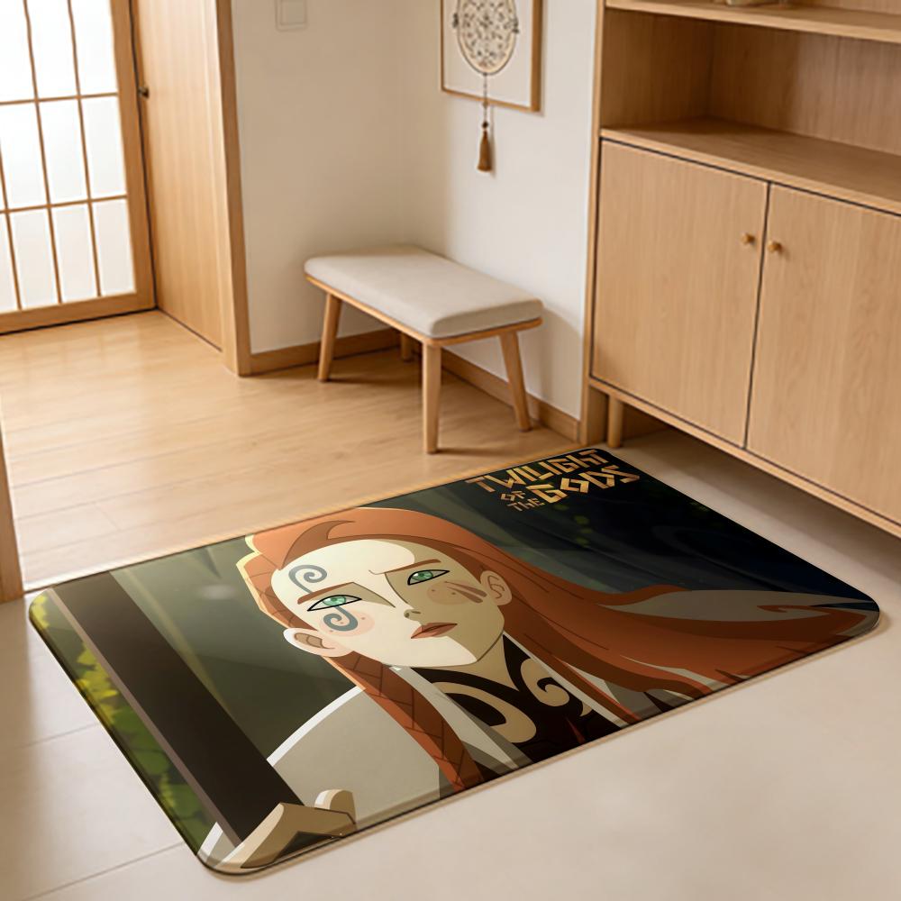Myth T-Twilight of the Gods Floor Mat Absorbent Floor Mat Non-Slip Entrance Rug for Bathrooms Restrooms and Toilets
