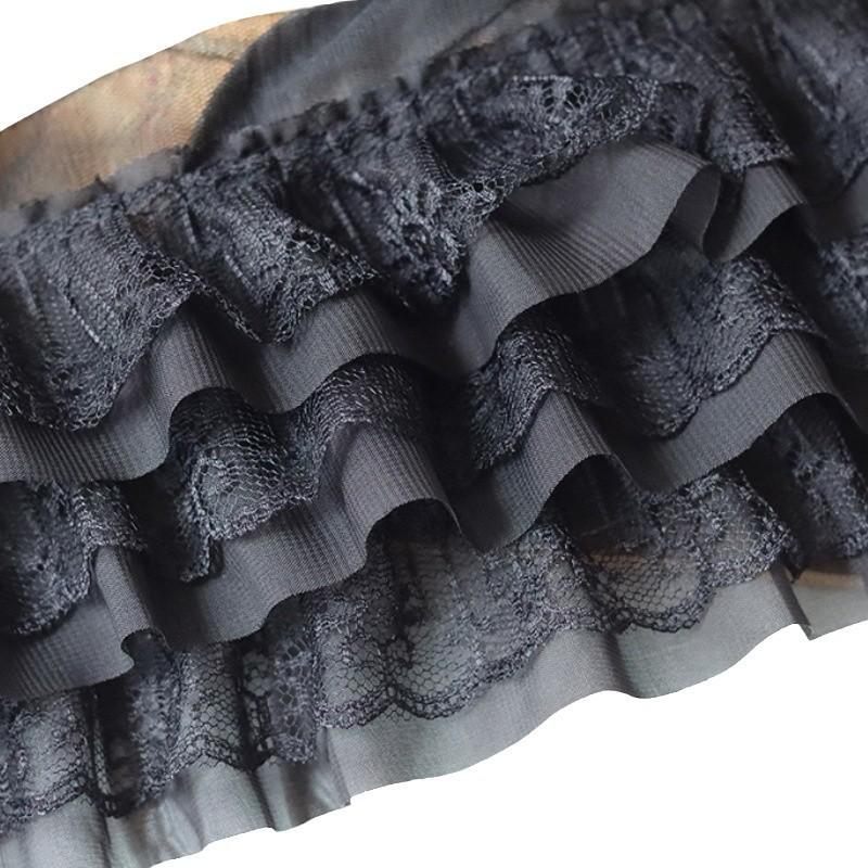 1Meter White Lace Fabric For Crafts Needlework Sewing Ribbons Home Decor Handmade Diy Crafts Supplies Black Decorative Trimming