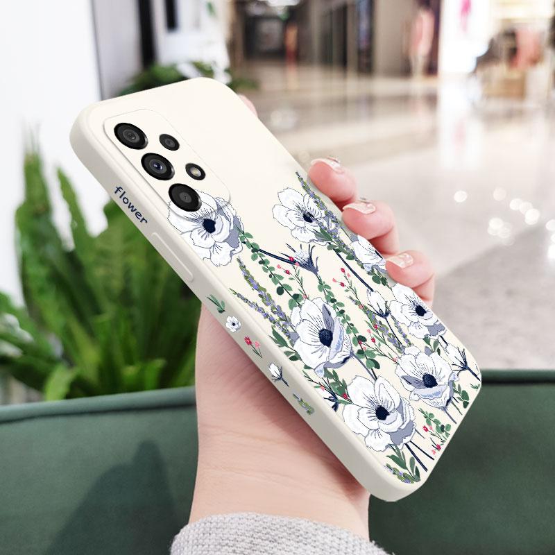 Sunrise Flower Phone Case For Samsung A73 A53 A33 A23 A13 A04 A04S A72 A52 A52S A32 A22 A12 A71 A51 4G 5G