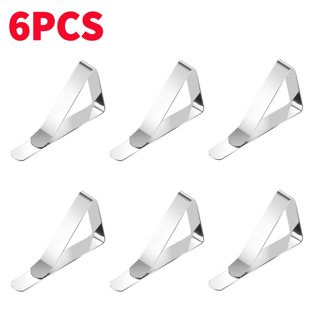 4-20Pcs Tablecloth Clamps Stainless Steel Anti-Slip Securing Holder Wedding Camping Promenade Table Cloth Cover Fix Clips