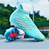 New Men Football Boots Cleats Long Spikes Outdoor Sport Soccer Shoes Adult Training Boys Non Slip Breathable Match Comfortable