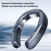 New Neck Fan 6000mAh Mini USB Digital Display Rechargeable Portable Fan Powerful Fast Air Cooling Bladeless Mobile Fan Outdoor Cooler