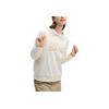 Fila Classic Versatile Fleece Hooded Sweatshirt Women Tops Cloud-Mushroom-White F11W519218FWT