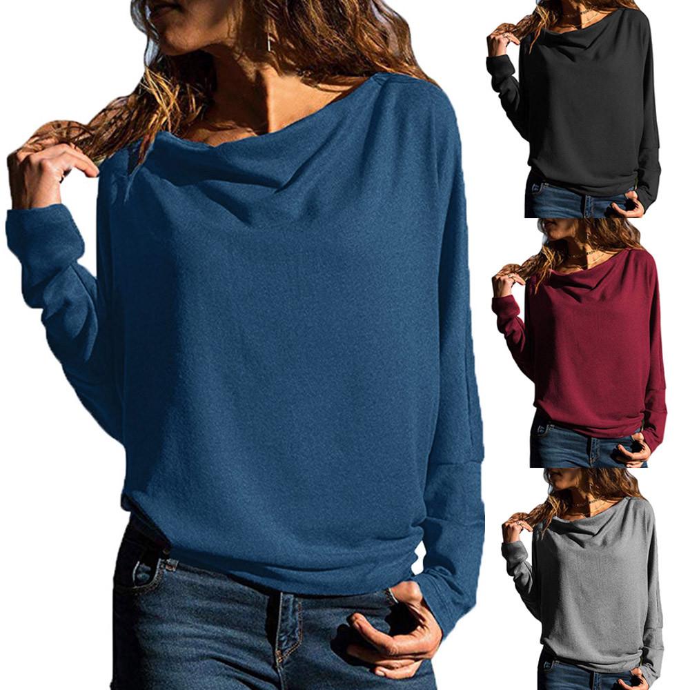 

Женские повседневные пуловеры с длинными рукавами, свободные топы, блузки