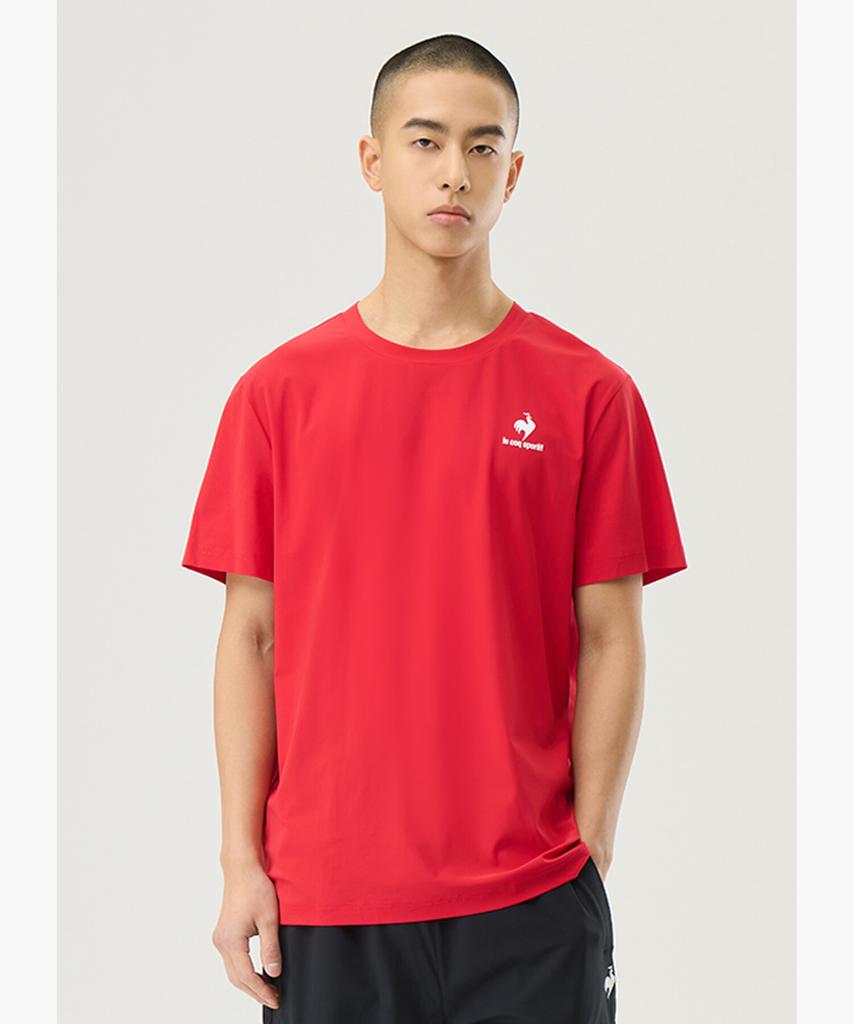 LECOQ Tricot Logo Short Sleeve Tee - Red (Qq123Ers31)
