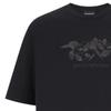 Emporio Armani Letter Logo Ginkgo Embroidery Loose Round Neck Short Sleeve T-Shirt Men tops Black 3D1T9S-1J7FZ-0999