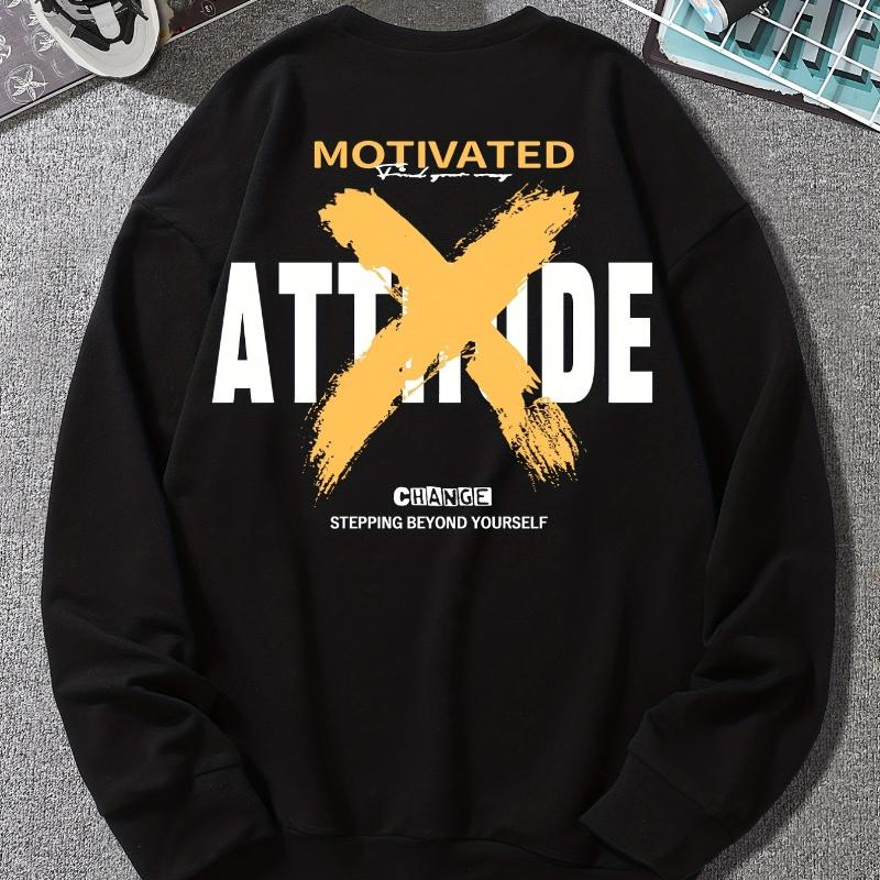 

Fleece Lined Crew Neck Sweatshirt, Cotton-Cashmere Blend, Warm Winter S