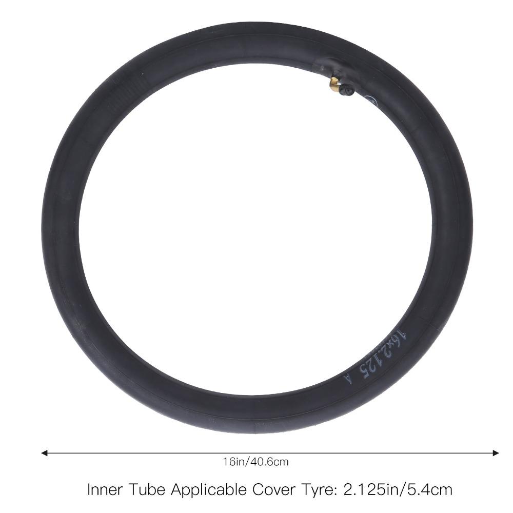 2PCS 16x2.125 Inner Tube Butyl Rubber Bicycle Inner Inner Tube Replacement  Tire Repair