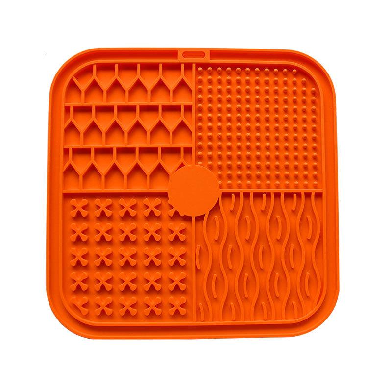 Pet Licking Plate Slow Food Bowl Dog Licking Plate Slow Food Pad Pet Silicone Plate Pet Bowl Smell Licking Pad Licking Plate