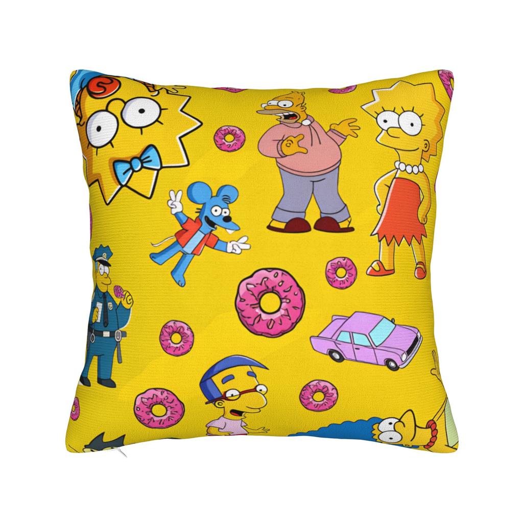 Pillow Case S-Simpsons Cartoon Characters Group Design Pillow Cover For Wedding Party Home Decor Vintage Pillowcases