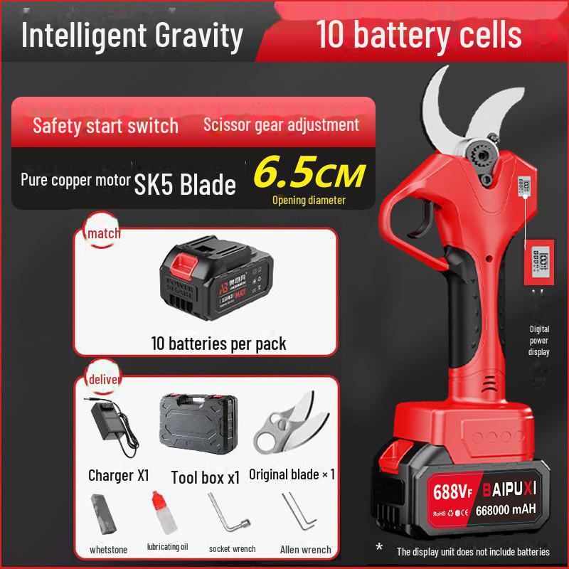 Electric Telescopic Pruning Shears and Saw for High Branches