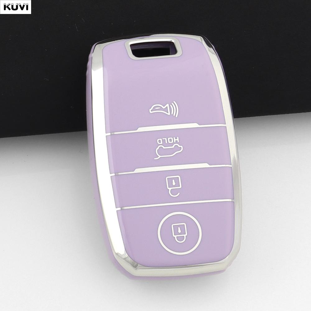 TPU Car Smart Key Case Cover Fob Keychain For 3 4 Buttons Kia Sportage Cerato Optima K2 K3 K4 K5 RIO Picanto Soul Sorento Sedona