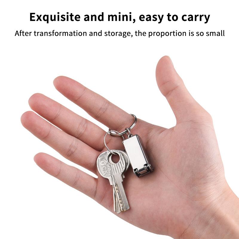 Mini Nail Clip Foldable Travel Manicure Tool with Safety Lock for Convenient Cutting at Home or Office