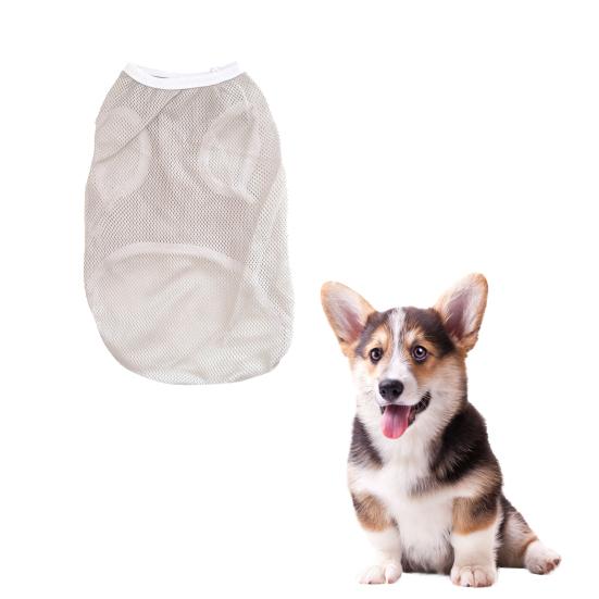 Haustierweste, atmungsaktives Mesh-Hundeweste, einfarbig, bequemes Katzen-Shirt, weiche Haustier-Sommerkleidung, Heimtierbedarf