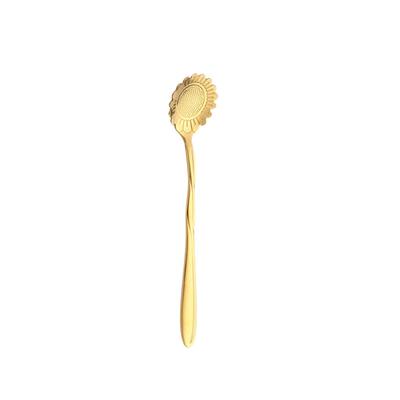 Stainless Steel Tea Spoon Portable Coffee Juice Beverage Seasoning Ice Cream Teaspoon Kitchen Gadget Accessory
