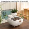 Automatic Circulating Water Ceramic Fish Tank & Cat Feeder