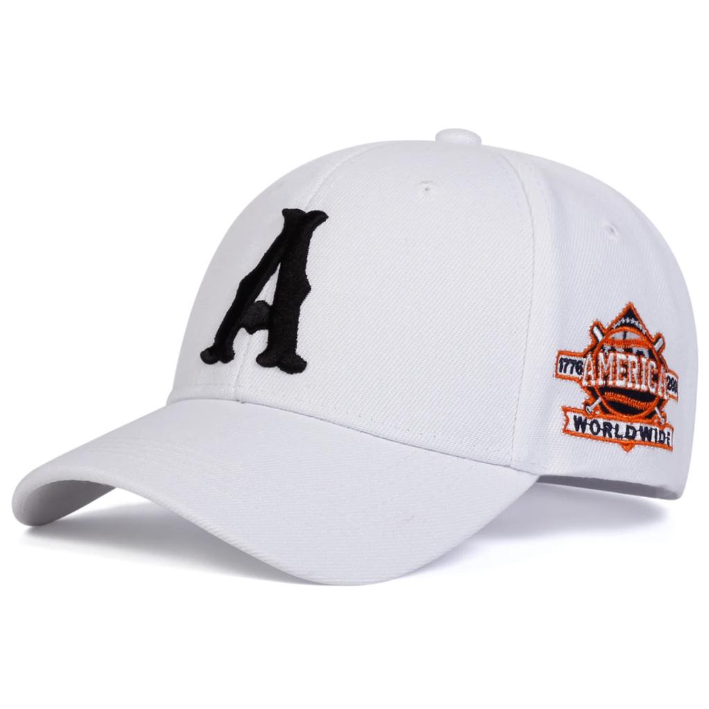Unisex A Letter Embroidery Baseball Caps Spring Autumn Outdoor Adjustable Casual Hats Sunscreen Hat Sports Cap