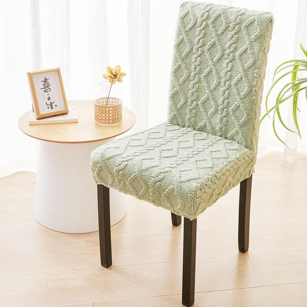 New Jacquard Chair Cover Household Dining Chair Cover Thickened Cushion Cover Chair Cover Universal Elastic Chair Cover