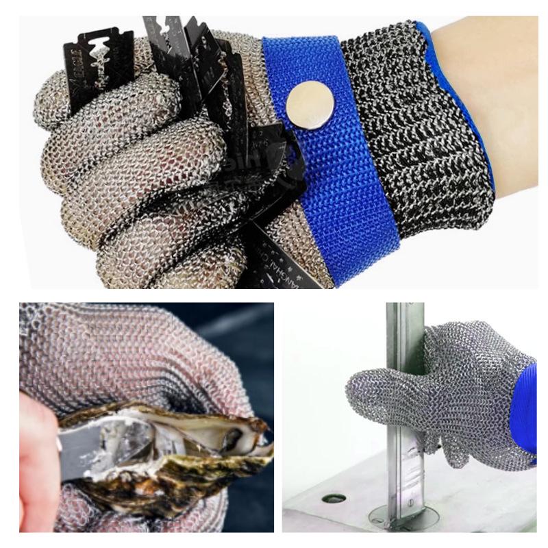 A9 Schnittfeste 316 Stahlhandschuhe zum Fischschlachten - Hand- und Arbeitsschutz
