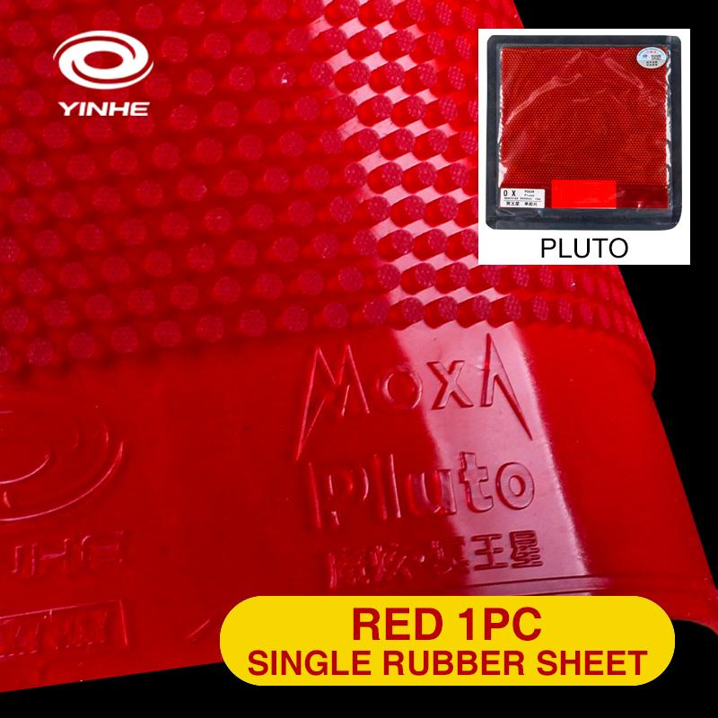 YINHE MOXA PLUTO OX Table Tennis Rubber Pips-out Short Pips Ping Pong Rubber ITTF Approved Table Tennis Rubber 1.5/1.8mm Sponge Red OX