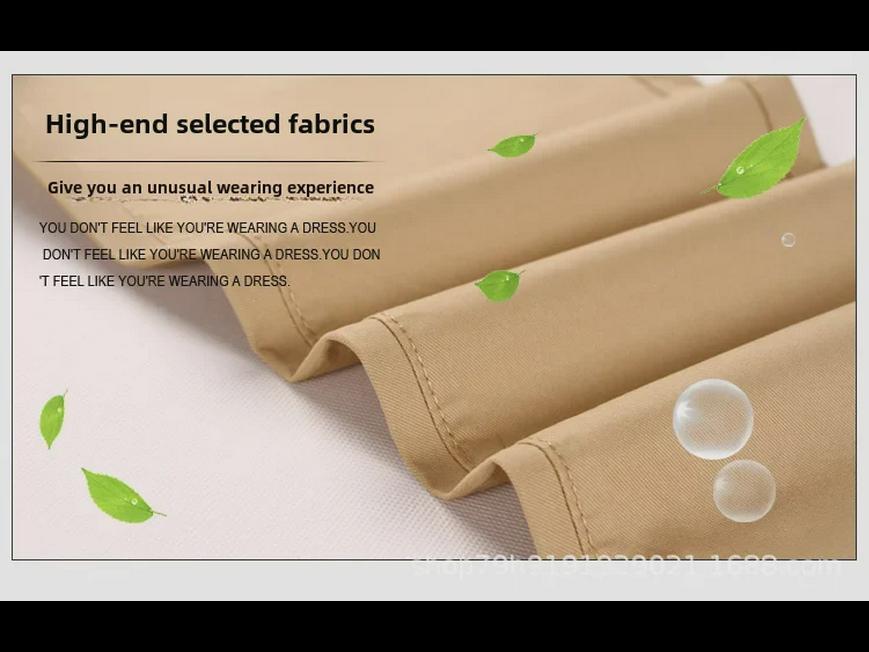 Hongxinjie Pánské bavlněné chino kalhoty velkých velikostí