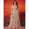 European and American Plus-Size Formal Dress, Deep V-Neck Sexy Long Dress, Slim-Fit Mermaid Bridesmaid Evening Gown
