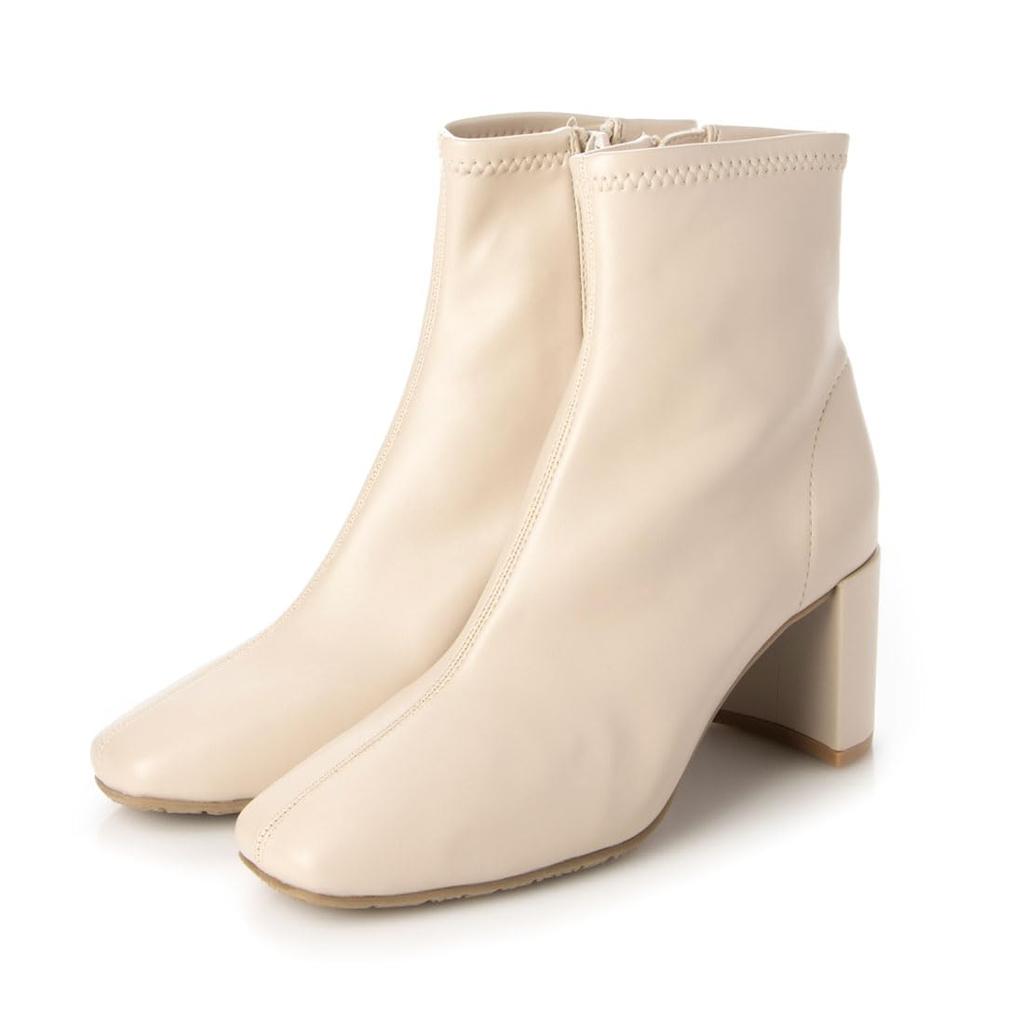 Evol Fashion Boots, Soft Stretch 7cm Heel Short Boots, Size IV, 22.5 cm