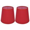2Pcs Indoor Lamp Shade European Style Fabric Lampshade for E14 Chandelier Table Lamp Floor Lamp