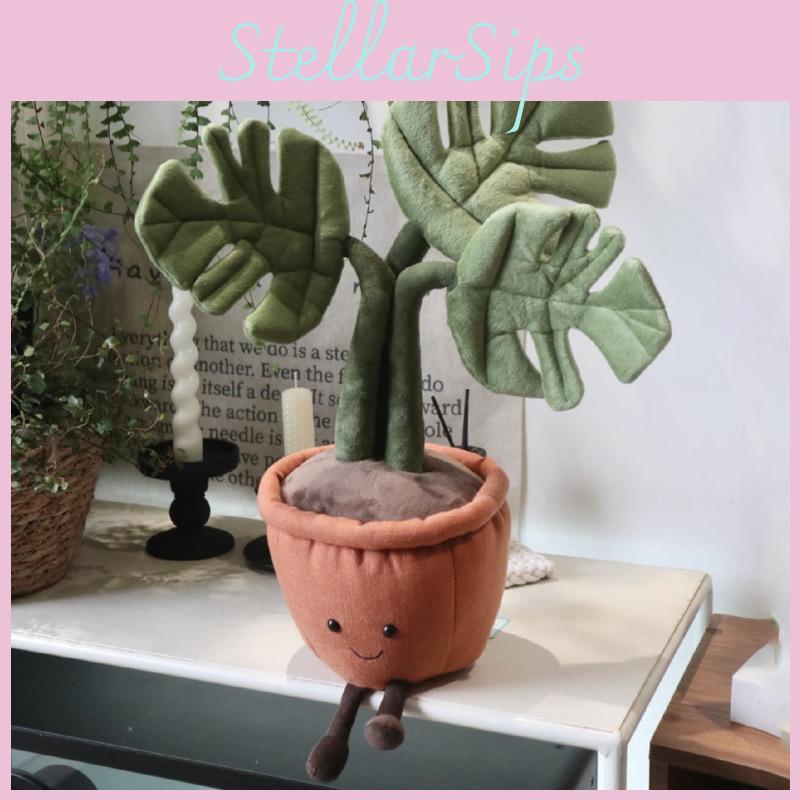 Jellycat Stil Natürliche Plüsch Topfpflanze Staubdicht Kurzer Samt Für Wohnzimmer