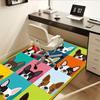 Office Carpet: Pop Art Dog Portrait Sofa Rug, Chair Mat Protection
