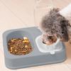 Pet Food And Water Feeder 2 In 1 Pet Feeder Bowl Automatic Water Dispenser with 500ml Bottle Detachable Pet Feeder for Cats Dogs