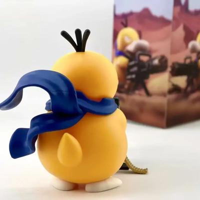 9/15cm Cartoon Wütende Ente Gatling Gun Stehende Haltung Actionfigur Sammlermodell Auto Ornament Desktop Deko Spielzeug Geschenke