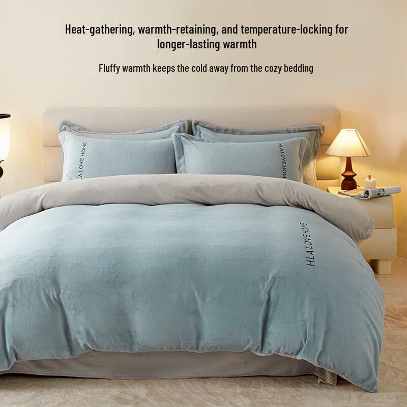 Milk Velvet 4-Piece Fitted Bedding Set