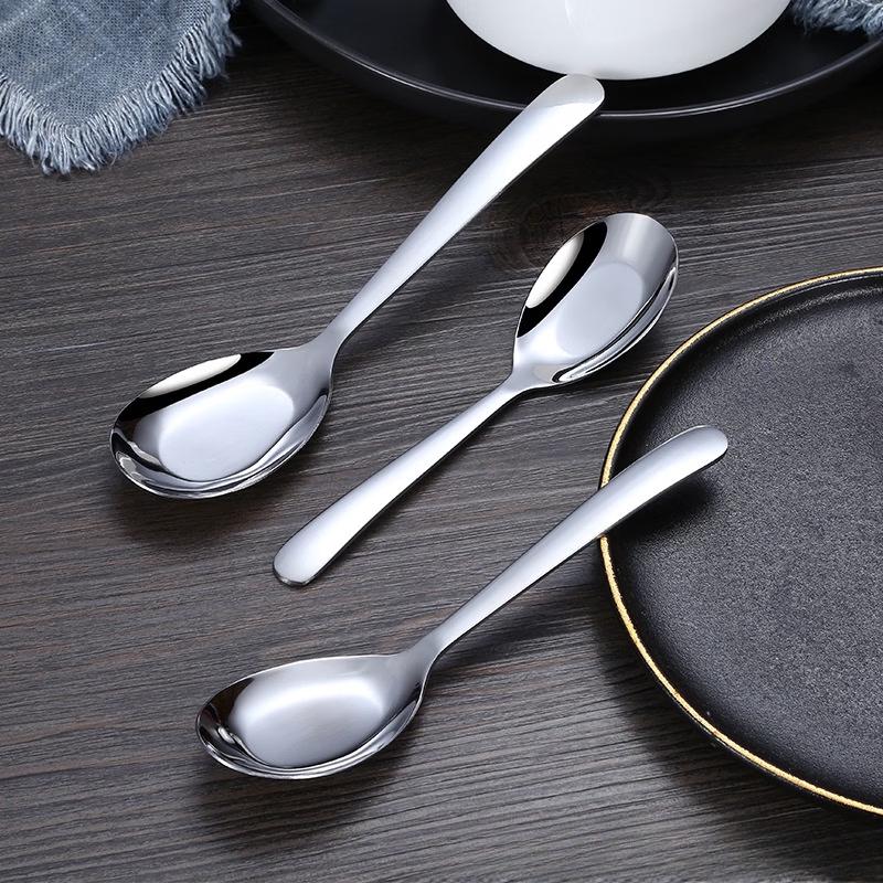 Ruhan Flat-Bottom Stainless Steel Eating Spoon
