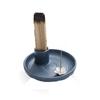 European Style Ceramic Aromatherapy Furnace Simple High-grade Round Sacred Wood Stand Unique Line Incense Holder Outdoor