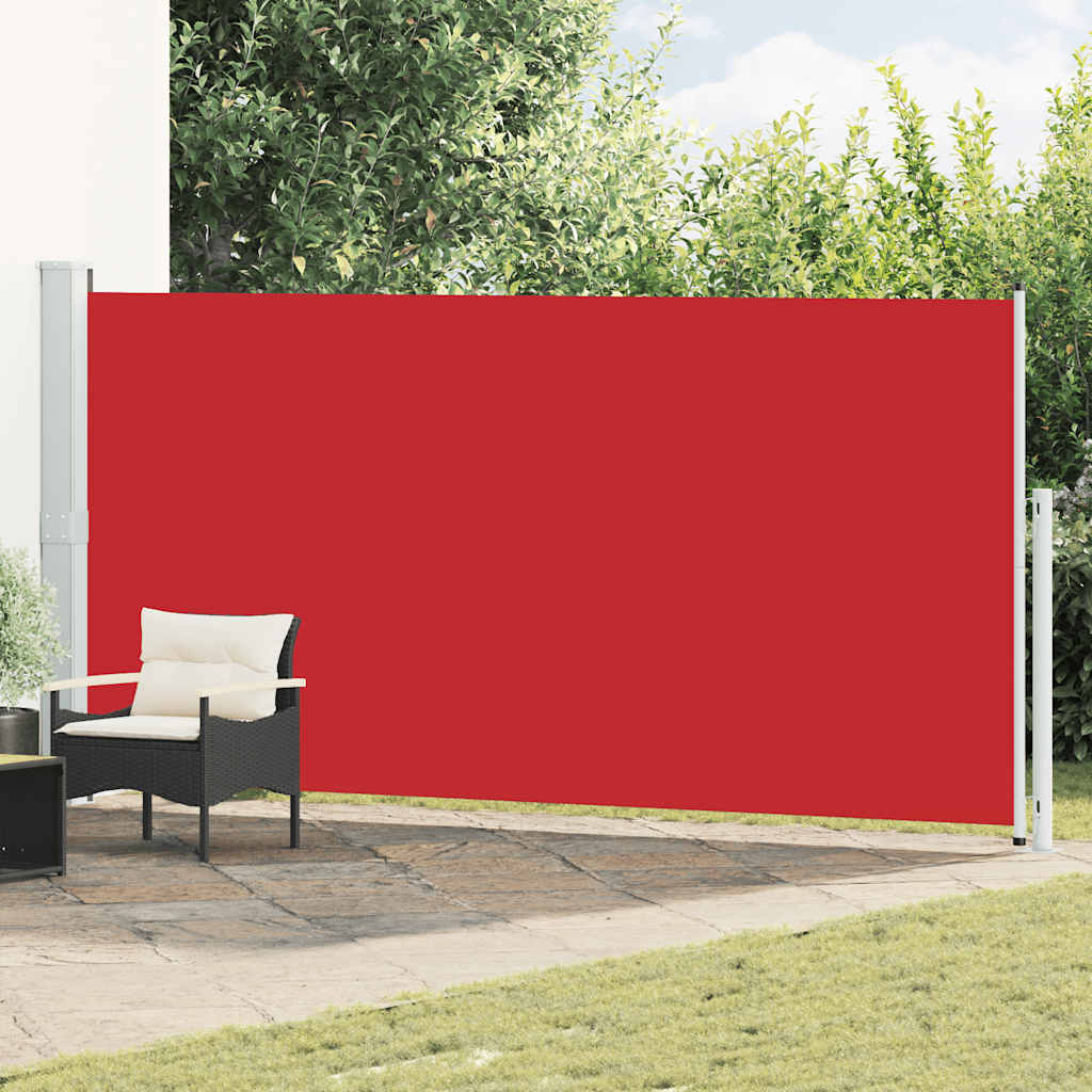 Side Awning Retractable 180 X 500 Cm Red