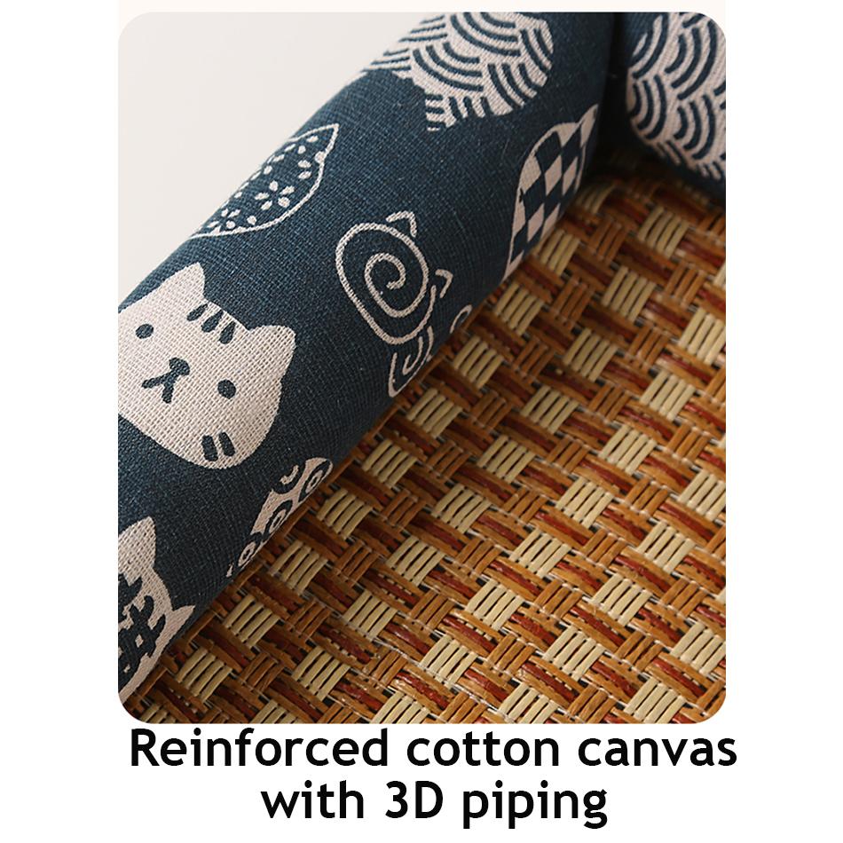 Summer Cooling Mat for Small Dogs Cats Breathable Pet Bed Pad Washable Anti Slip Dog Cat Bedding Portable Floor Cushion