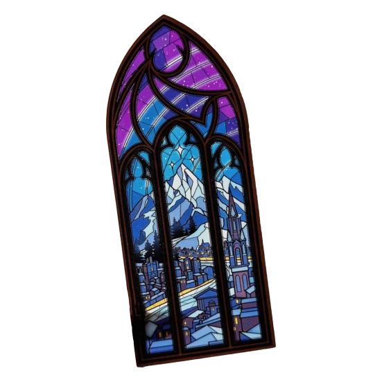 

Винтажная акриловая закладка для книг Fantasy Multicolor Book Marker Glass Color Window Design Collectible Bookmark Gift for Book Lovers B