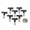 8 Set Airless Sprayer Spray Tip Set 209 211 313 415 515 521 619 623 Airless Sprayer Nozzle Black