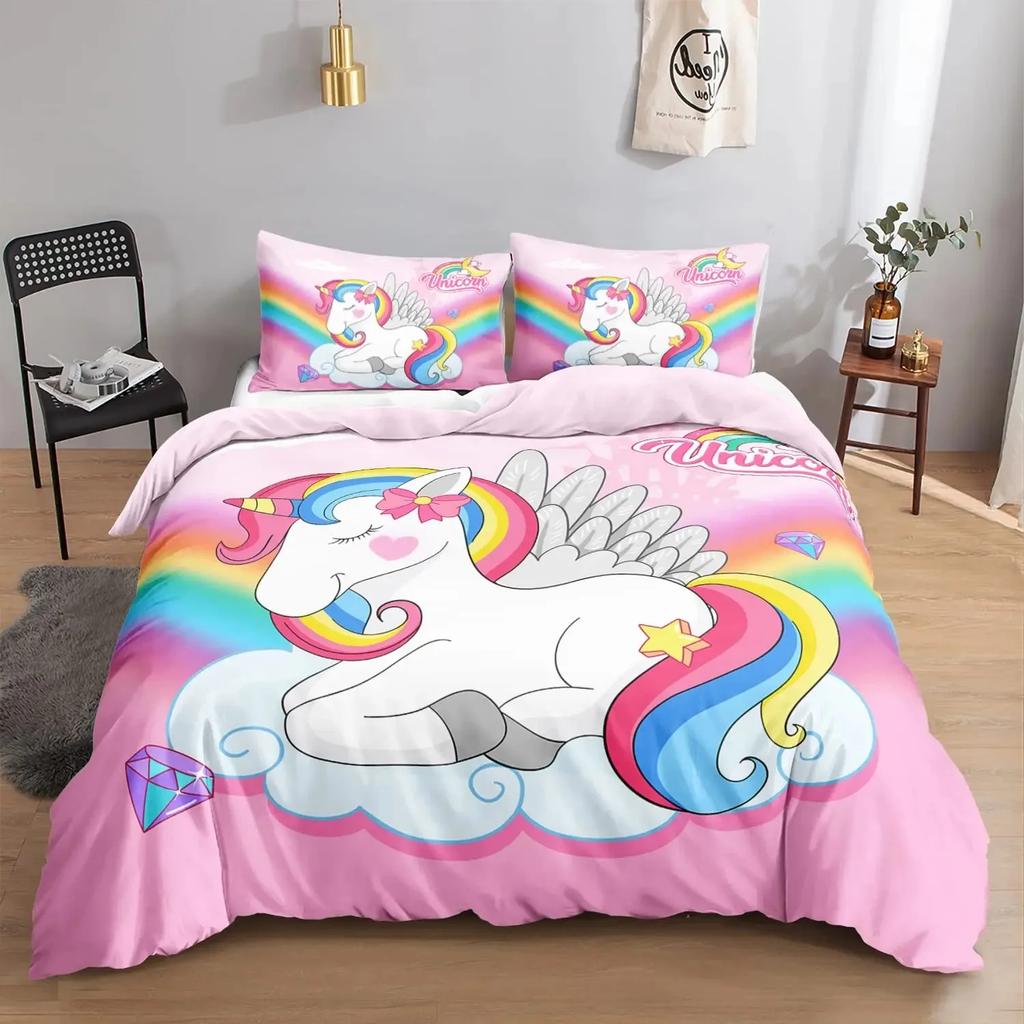 Mermaid Duvet Cover Set,Starfish Blue Undersea Style Dreaming Fairy Tale Bedding Set Girly Comforter Cover Bedroom Decor Gifts