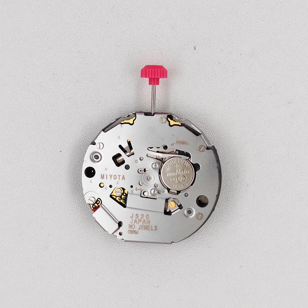 Japan Miyota JS20 Quartz Watch Movement Modification Watch Replace Mechanism JS20 No Jewels with Battery Stem Parts Brand New