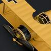 Metal Construction Airplane Model Ornament Vintage Vintage Biplane Decoration  Desktop Decor