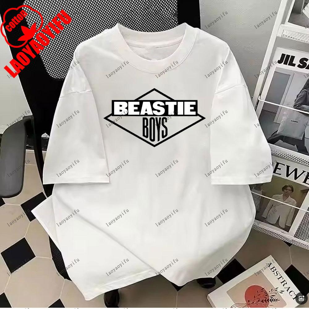 Beastie Boys Cool Tshirt ONeck Short Sleeves Hip Hop Music T Shirt Hipster Tops Tees Harajuku Camisetas 2025 Fashion Unisex Tops