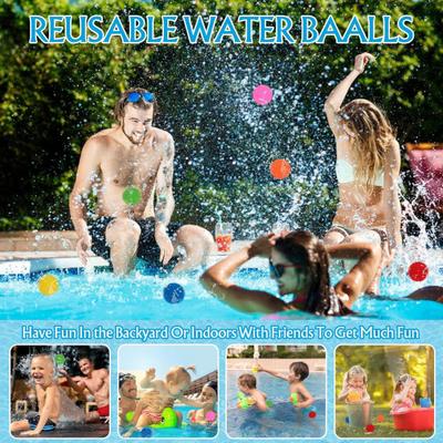 Balony Wielokrotnego Użytku Chłonne Natychmiastowe Napełnianie Plusk Woda Balony Wodne Na Zewnątrz Woda