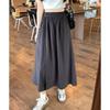 Girls Elastic High Waisted Long Pants Lady Comfortable Wide Leg Trousers Women Korean Fashion Solid Color Slacks