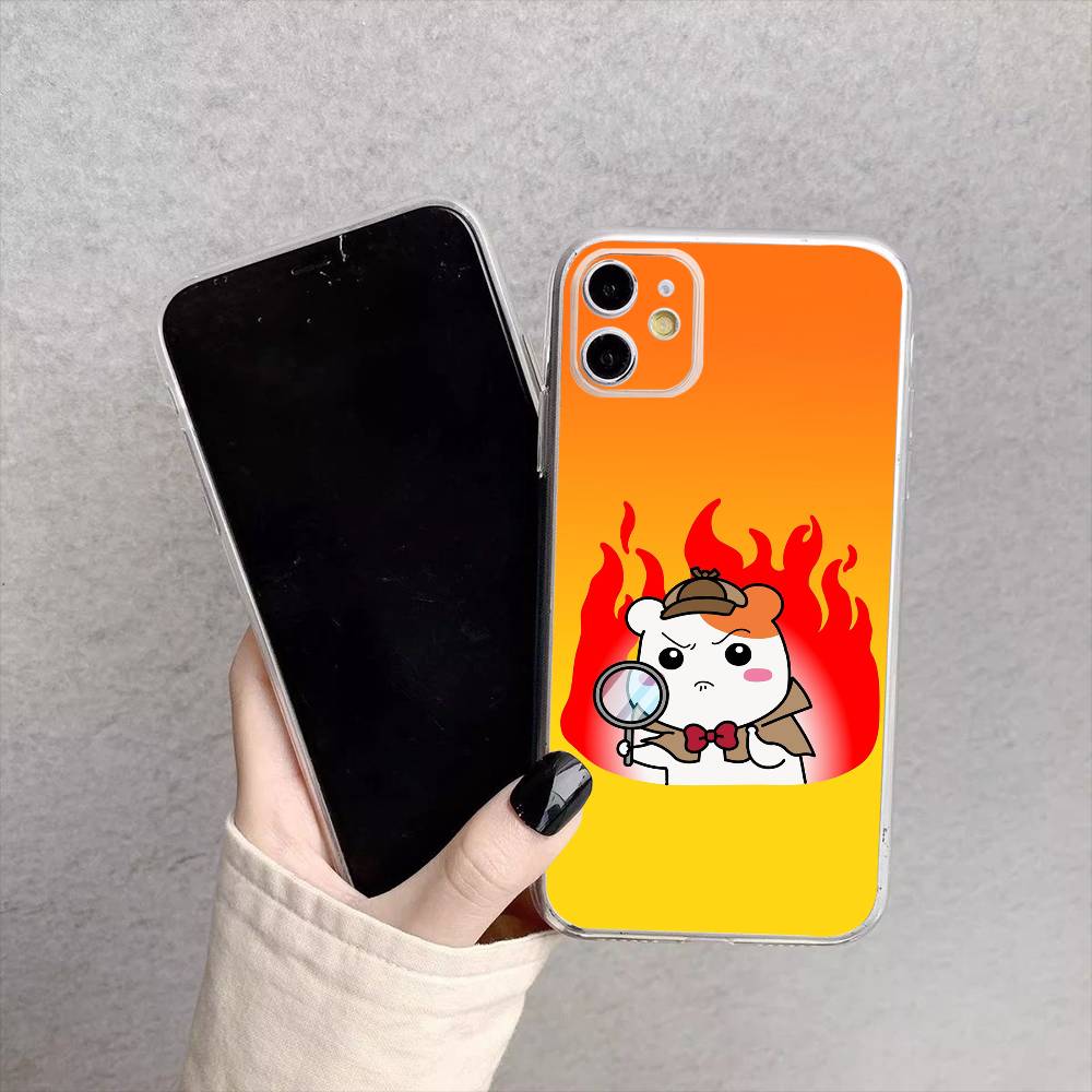 

L-Lovely Oruchuban Ebichu Phone Case For iPhone17,16,15,14,13,12,11 Plus,Pro Max Soft Transparent Cover iPhone16promax